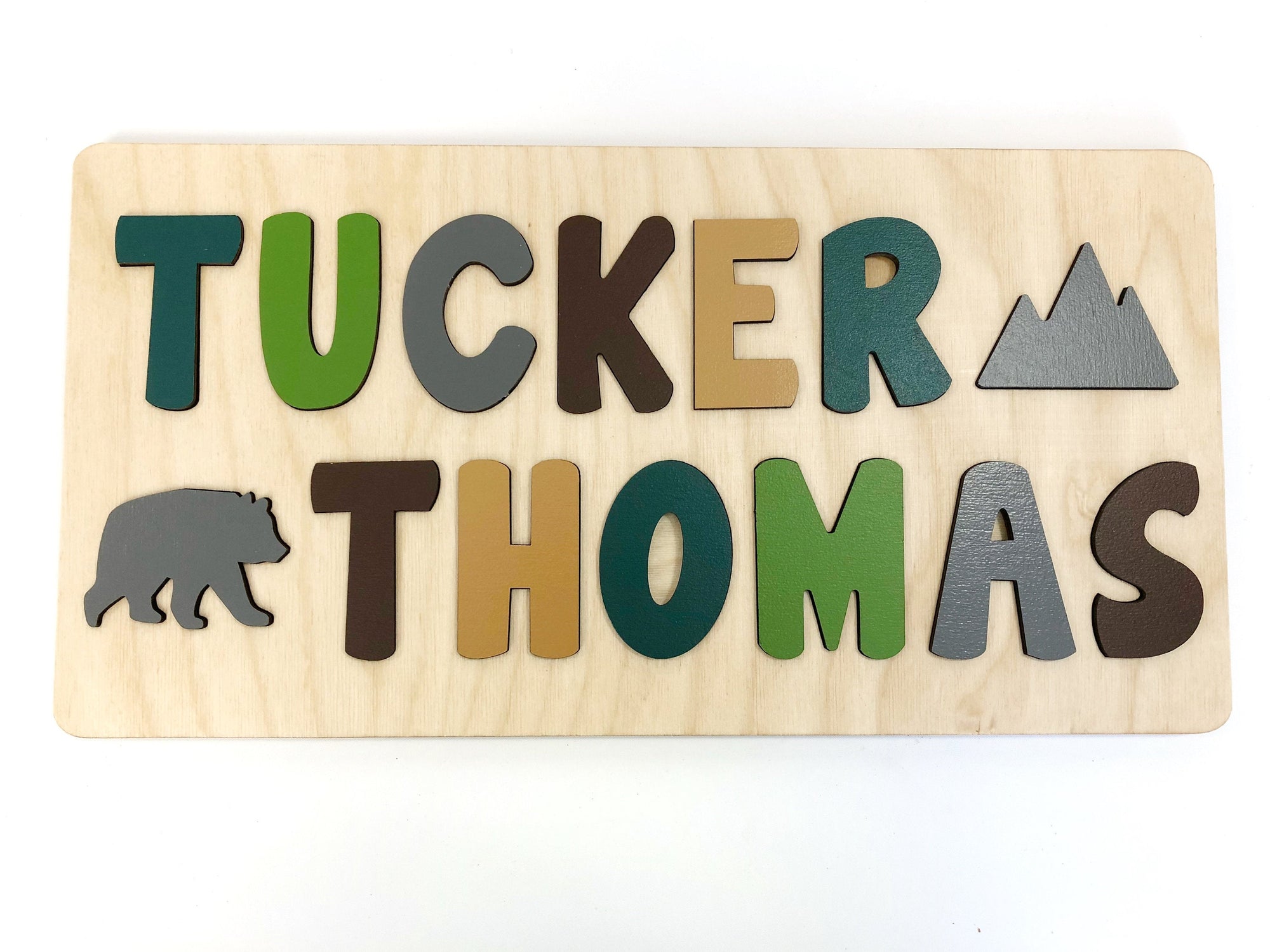 Two Names Wooden Name Puzzle
