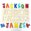 Wooden Name Puzzle, Gift for Kids, Adventure Theme Nursery