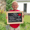 First Day of School Chalkboard,  Reusable First Day of School Chalkboard, First Day of School Sign Ruler, Back to School Sign, Ruler Sign