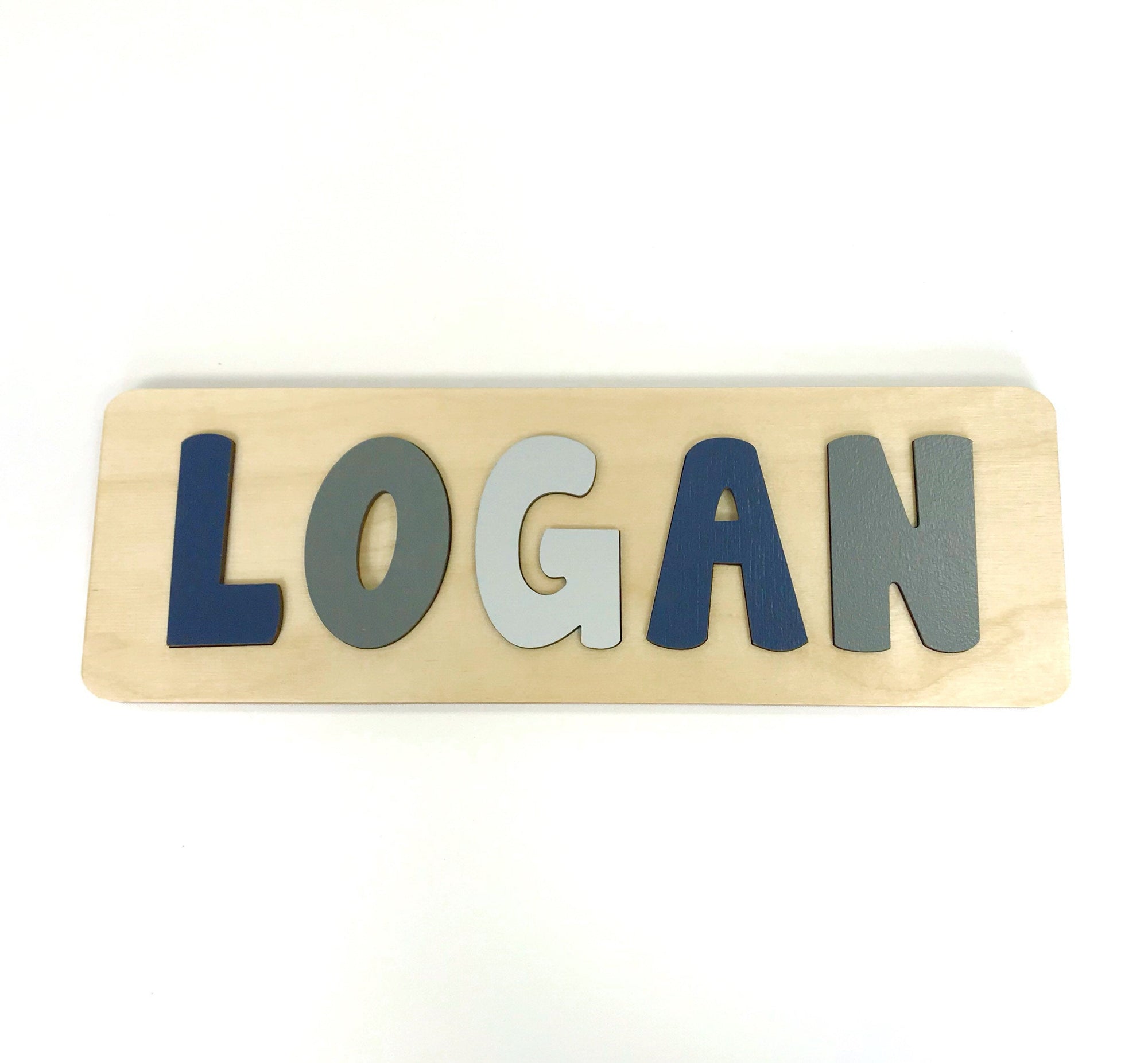 Navy and Grey Name Puzzle