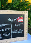 First Day of School Chalkboard,  Reusable First Day of School Chalkboard, First Day of School Sign Ruler, Back to School Sign, Ruler Sign
