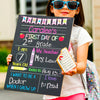 Frame-less First Day of School Crayon Chalkboard