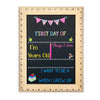 First Day of School Chalkboard,  Reusable First Day of School Sign with Ruler Frame