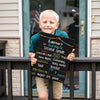 Back to School Sign, Reusable Chalkboard, Personalized First Day School Sign