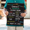 Personalized Back to School Sign, Reusable Chalkboard, First Day School Sign